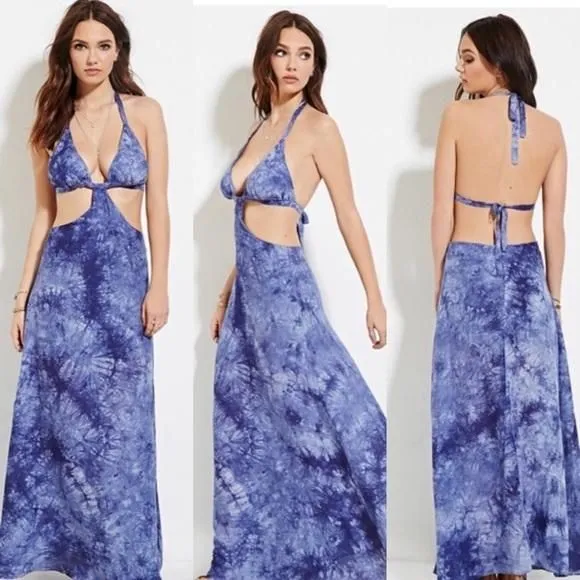 Product image for Anthropologie Raga halter tye-die maxi dress xs or small