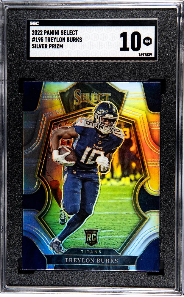 Product image for 2022 Panini Select Treylon Burks #195 SGC 10