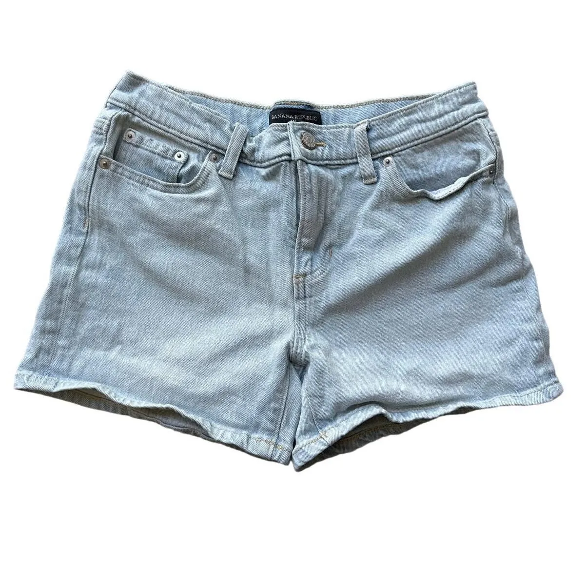Product image for Banana Republic Light Blue Denim Shorts Sz 26/2