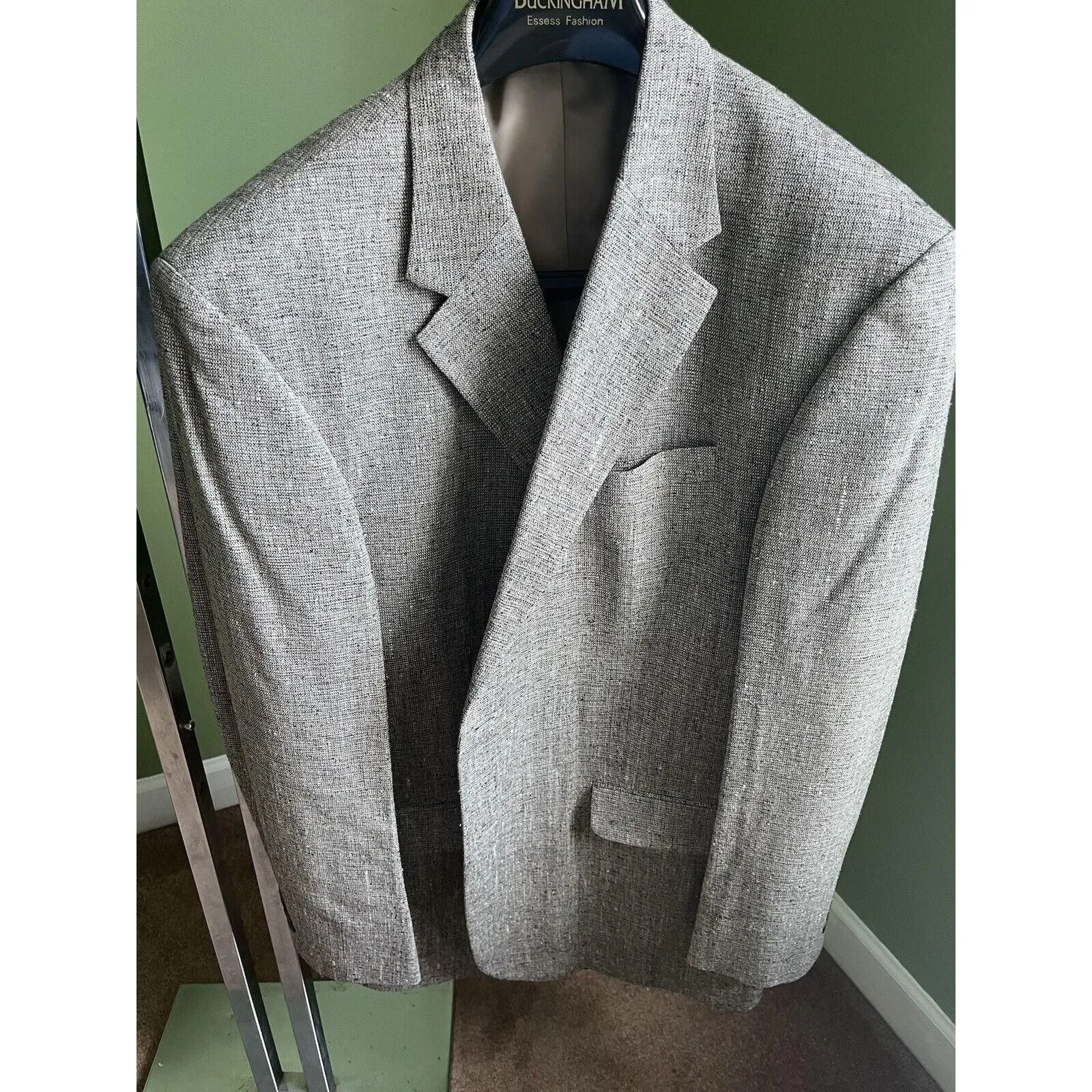 Product image for Deansgate Tan mens 100% silk sport coat 46 long L