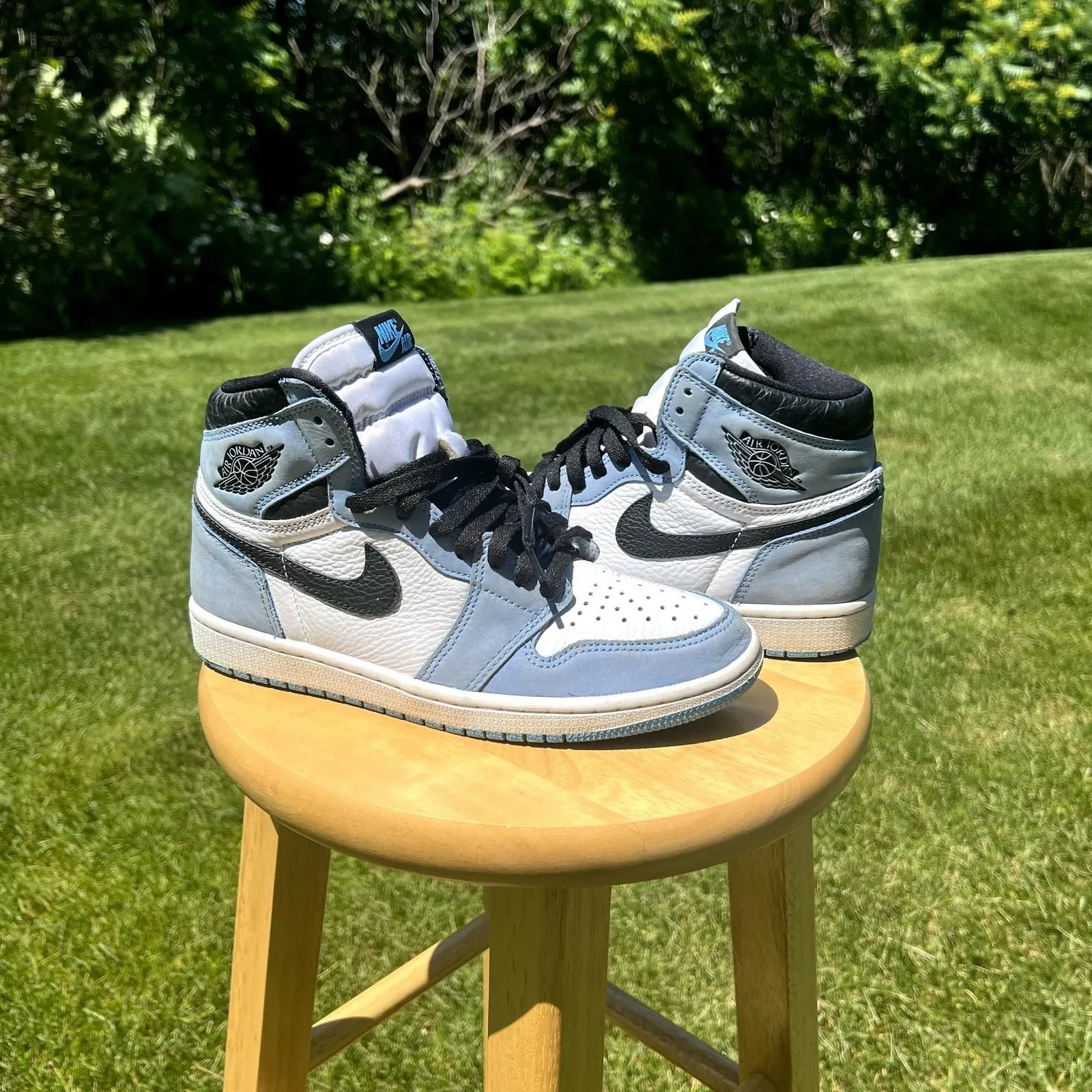 Product image for Nike Air Jordan 1 Retro High OG 'University Blue' Mens Shoes - Size 7 Ships Now
