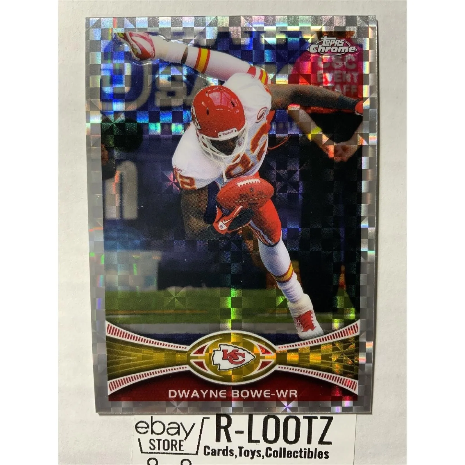 Product image for 2012 Topps Chrome REFRACTOR Dwayne Bowe #37 Kansas City CHIEFS