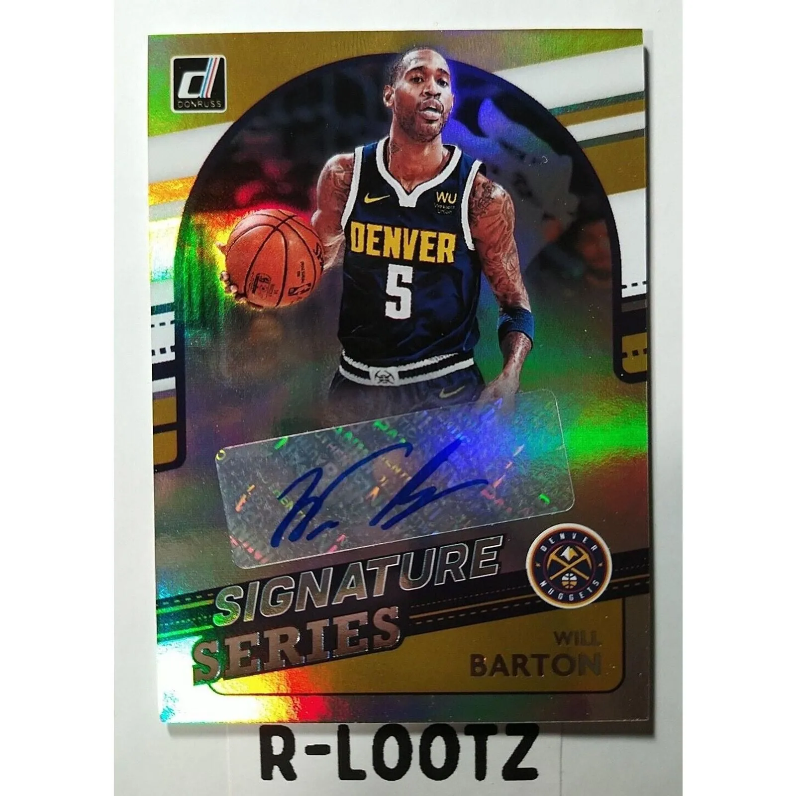 Product image for 2021-22 Panini Donruss Signature Series Will Barton #SS-WBT Auto