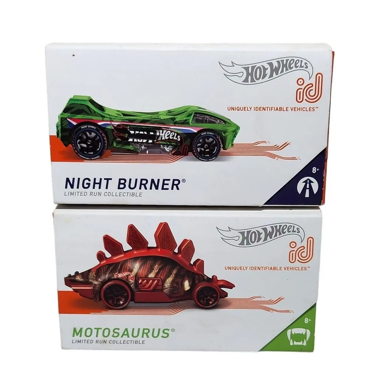 Product image for Hot Wheels ID Series 1 Night Burner & Motosaurus Mattel 2018 New Sealed