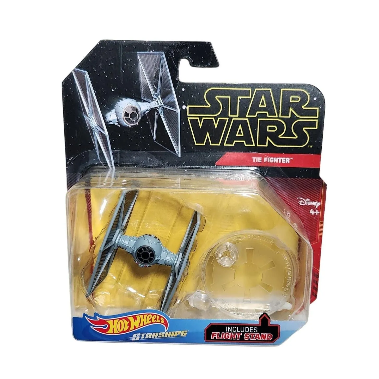 Product image for Hot Wheels Starships Star Wars Tie Fighter With Flight Stand 2018 New Sealed