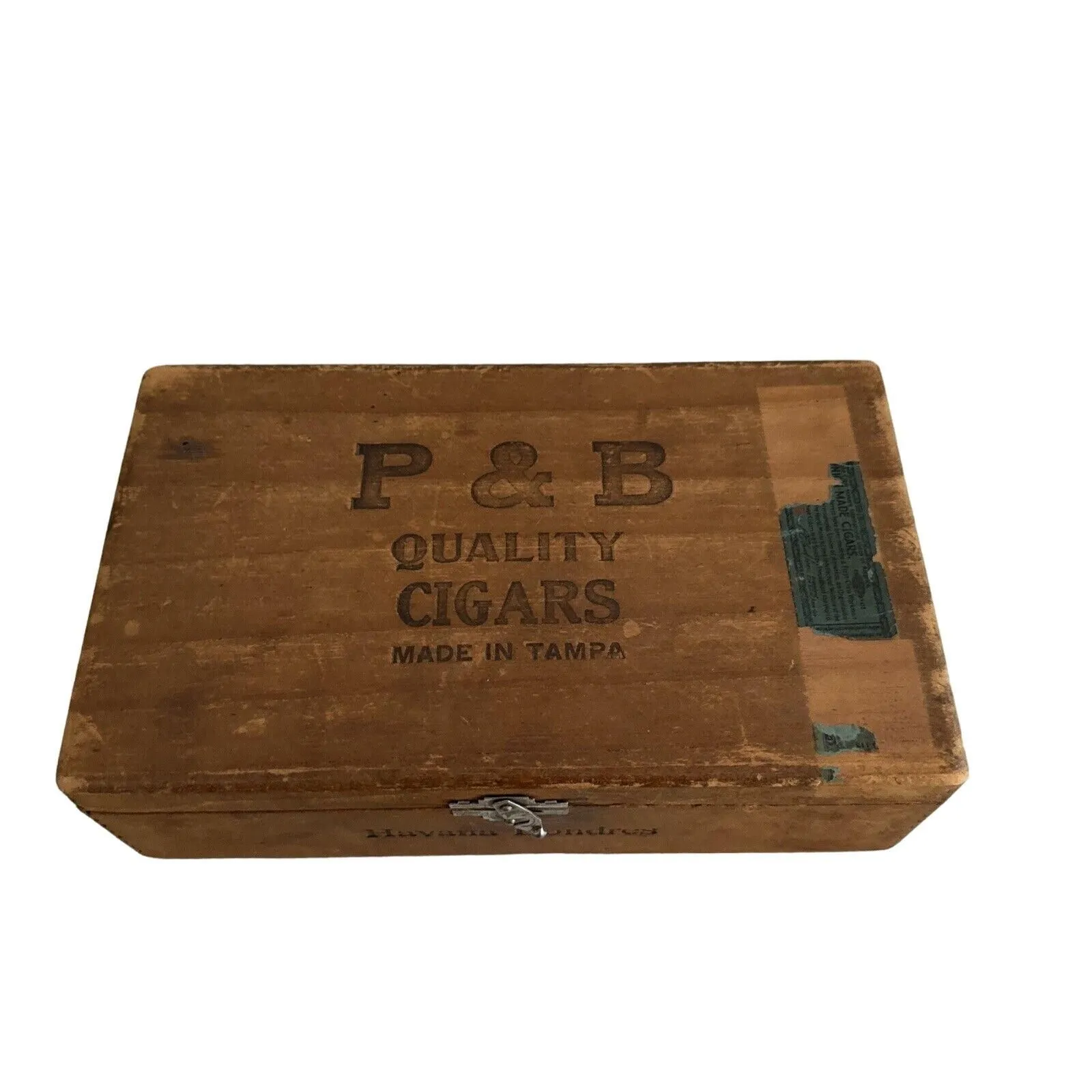 Product image for P & B Quality Cigars Made In Tampa Wood Box Havana Londres