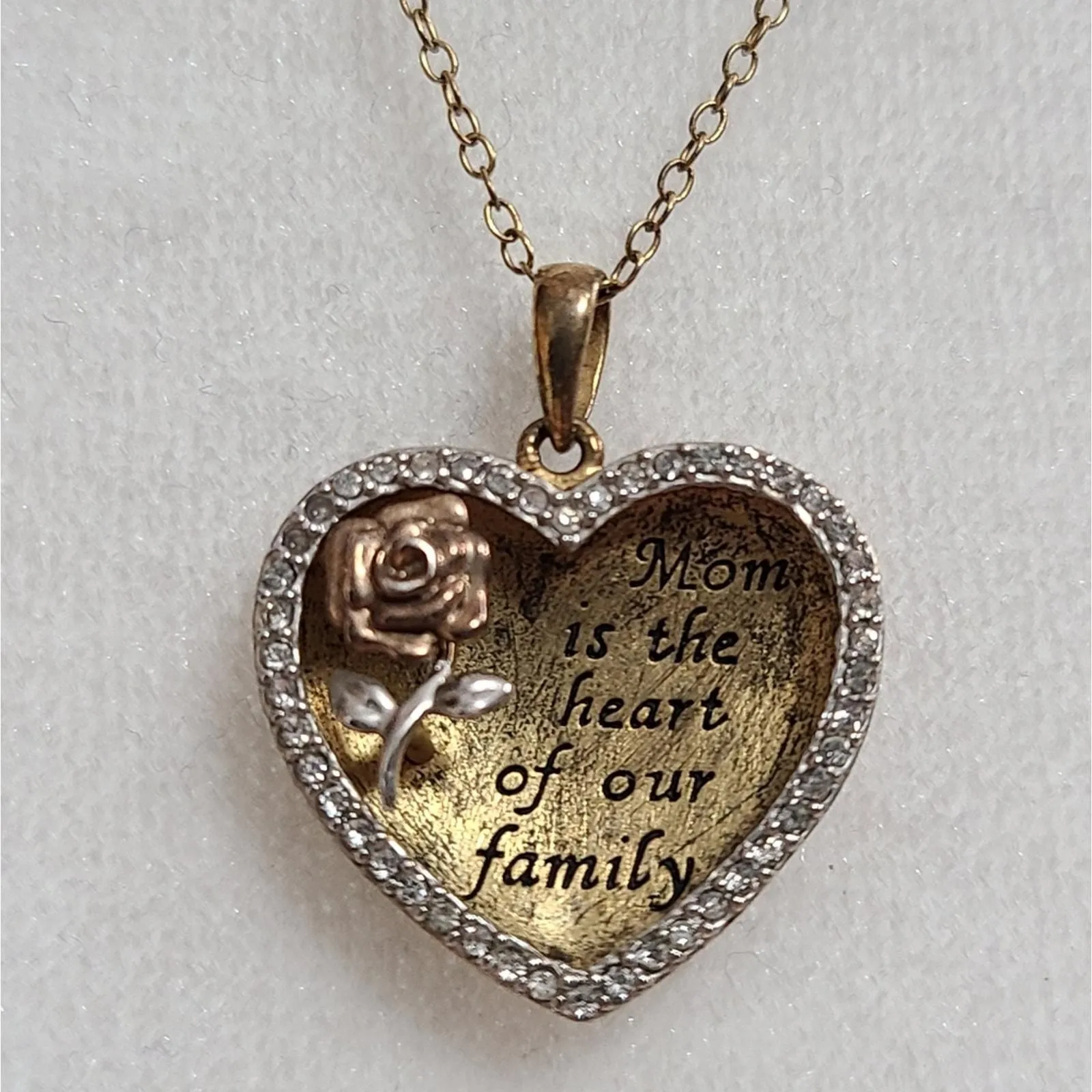 Product image for Gold Plated Sterling Silver Mother's Pendant Necklace