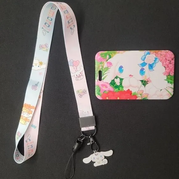 Product image for Cinnamoroll ID Cardholder and Lanyard Set - 2nd Design