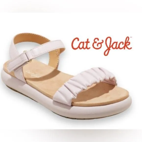 Product image for NWT Cat & Jack Big Girls' Size 4 Aylabeth Chelsea Footbed Sandals