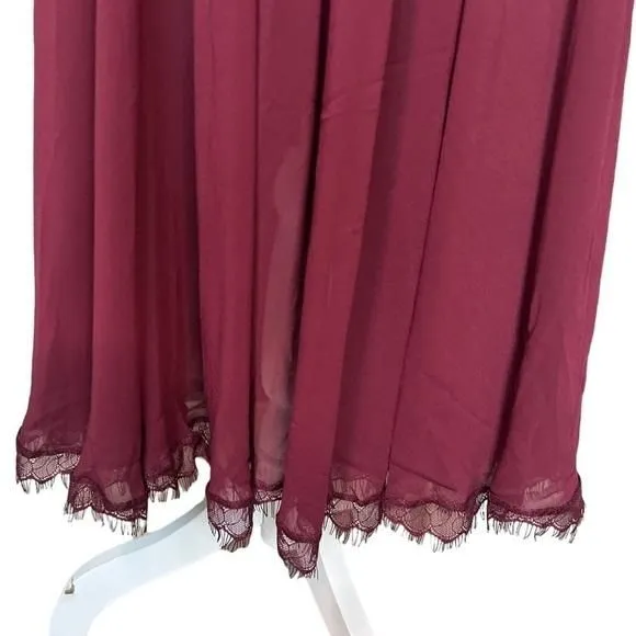 corey chiffon fit & flare cocktail dress dress the population Dress the Population Corey Dress - Green