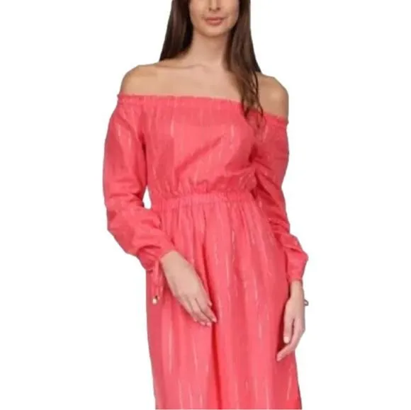 Product image for Michael Michael Kors Sangria Off the shoulder  Dress  Size Small Petite …