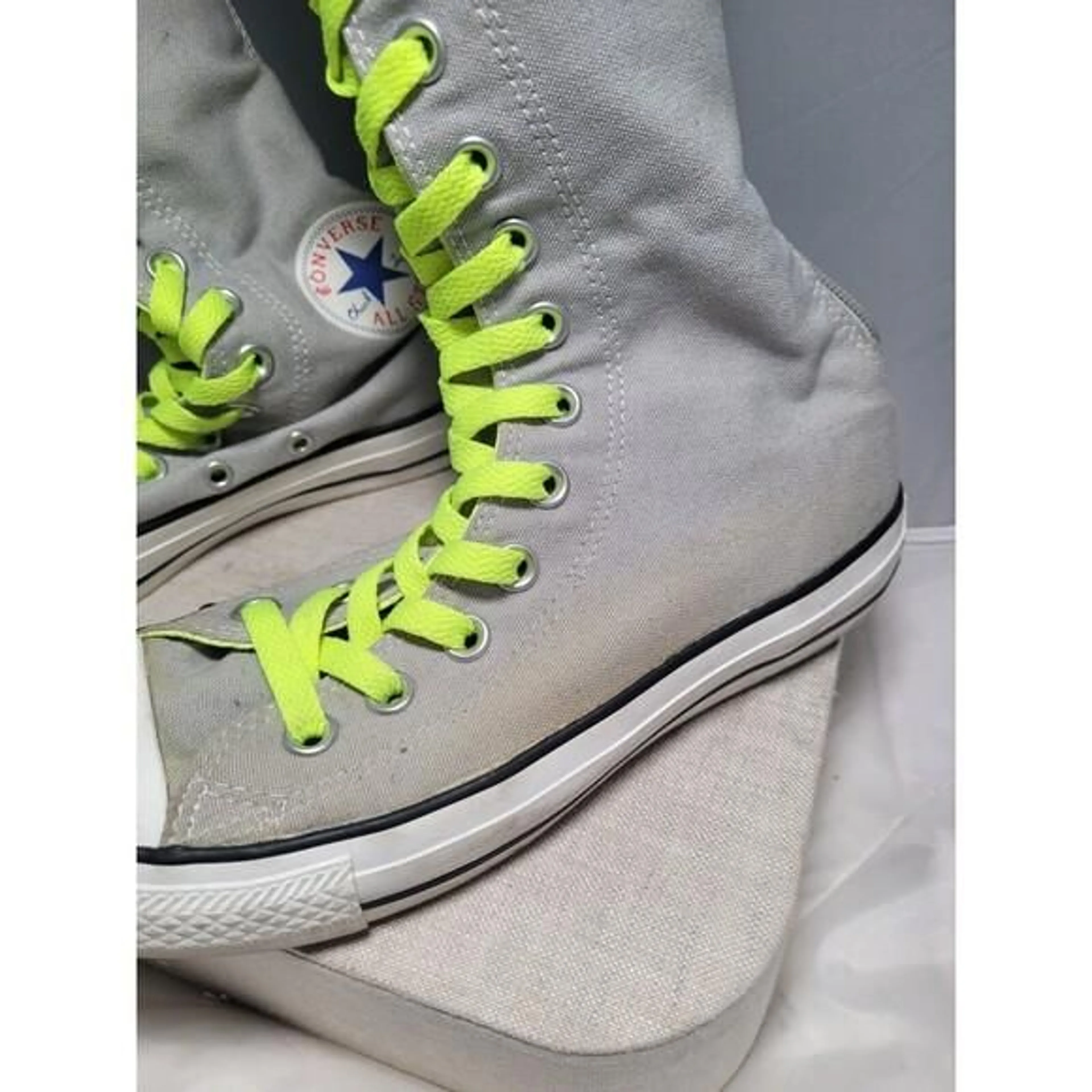 Converse All Star Chuck Taylor Knee High Lace-up Sneakers - W: 6.5 M: 4.5  Gray · Whatnot: Buy, Sell & Go Live