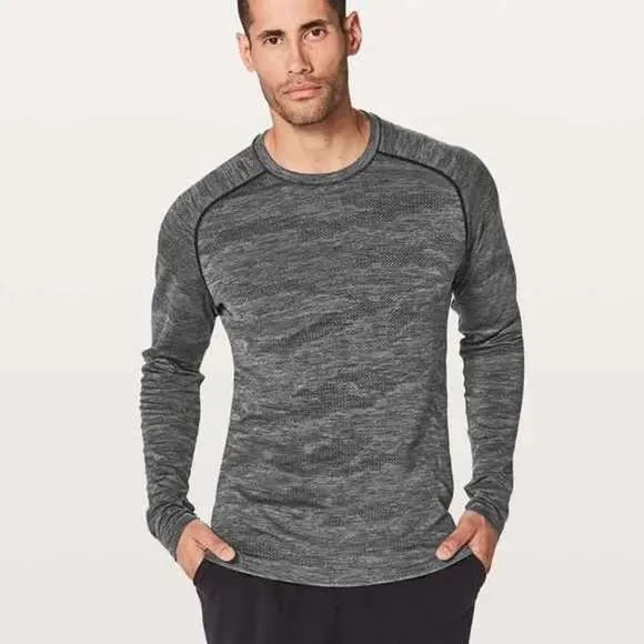Product image for LULULEMON Silver Grey Metal Vent Tech Thermal Top‎