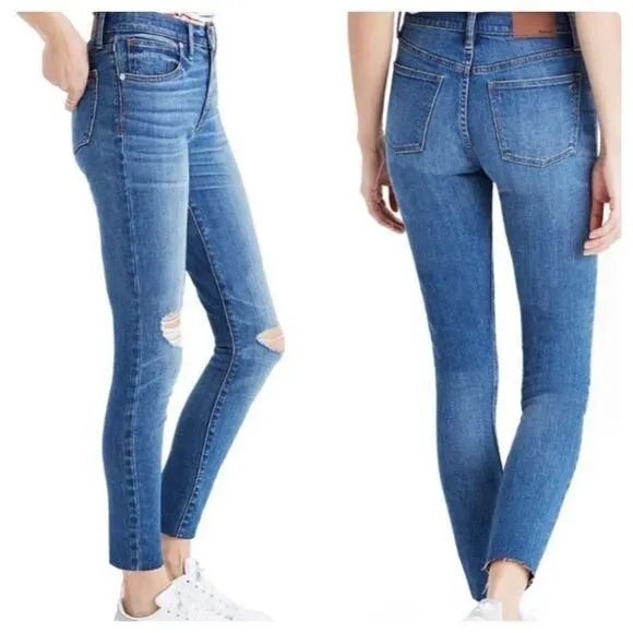 Product image for Madewell 9” High Riser Skinny Skinny Crop Sz 24