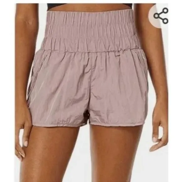 Product image for Free People The Way Home Athletic Shorts Size small - dusty rose discontinued