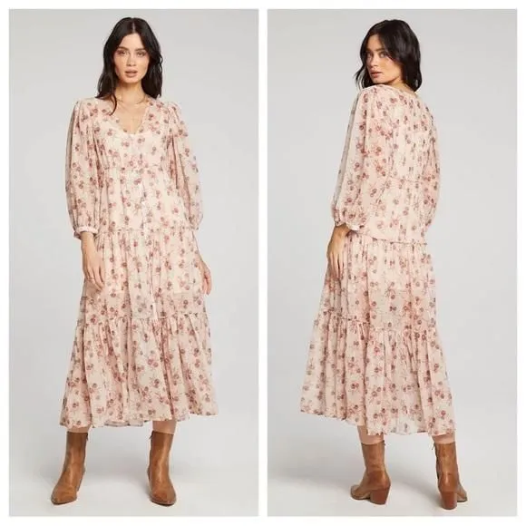 Product image for Saltwater Lux Button Up Floral Maxi Dress, NWT, Size S
