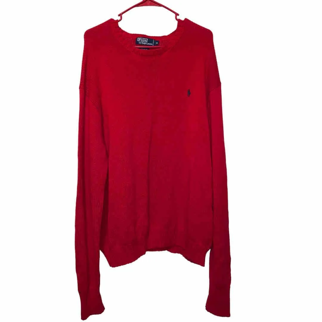 Product image for Polo By Ralph Lauren Cable Knit Sweatshirt, Size XL