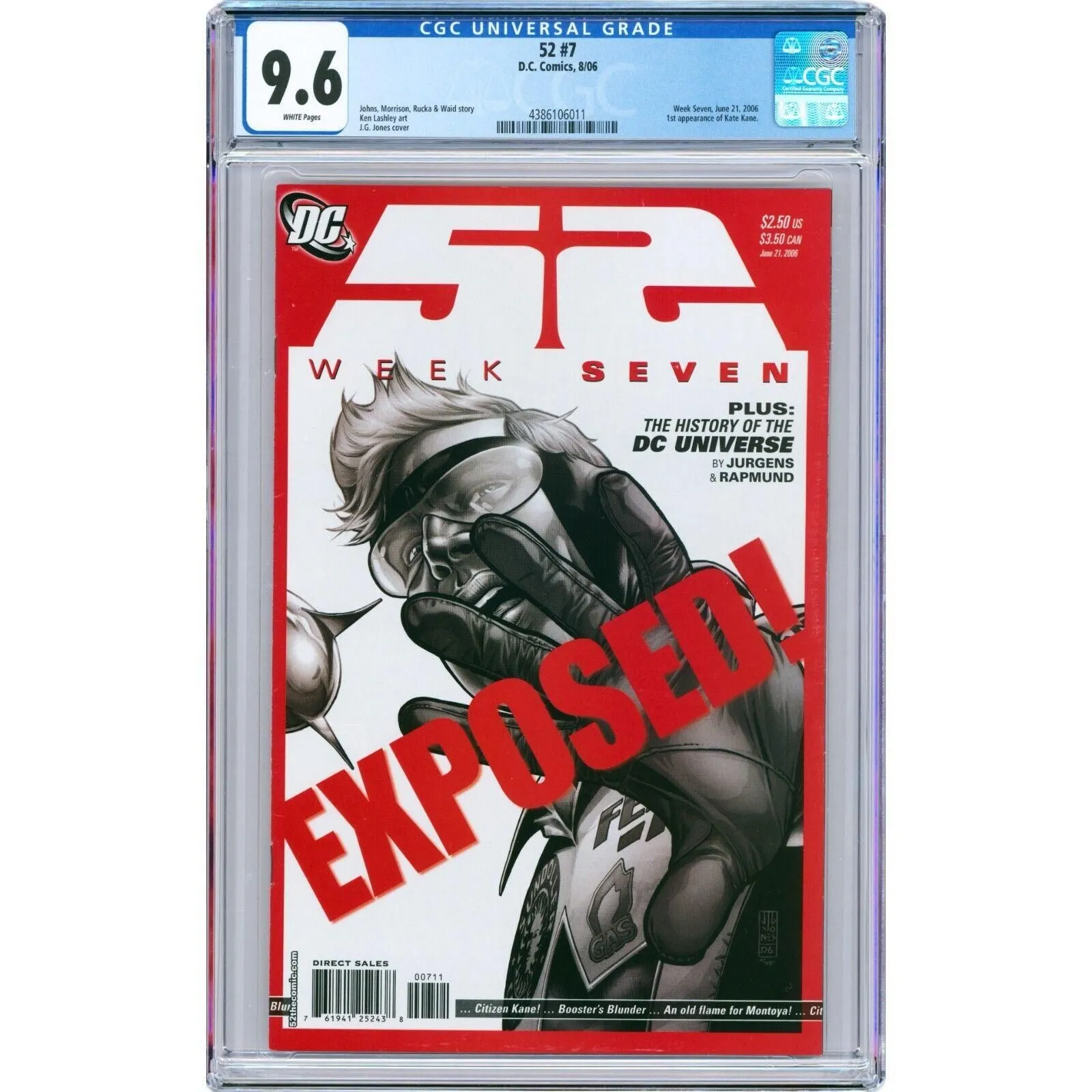 Product image for 52 #7 2006 DC CGC 9.6 1st appearance of Kate Kane