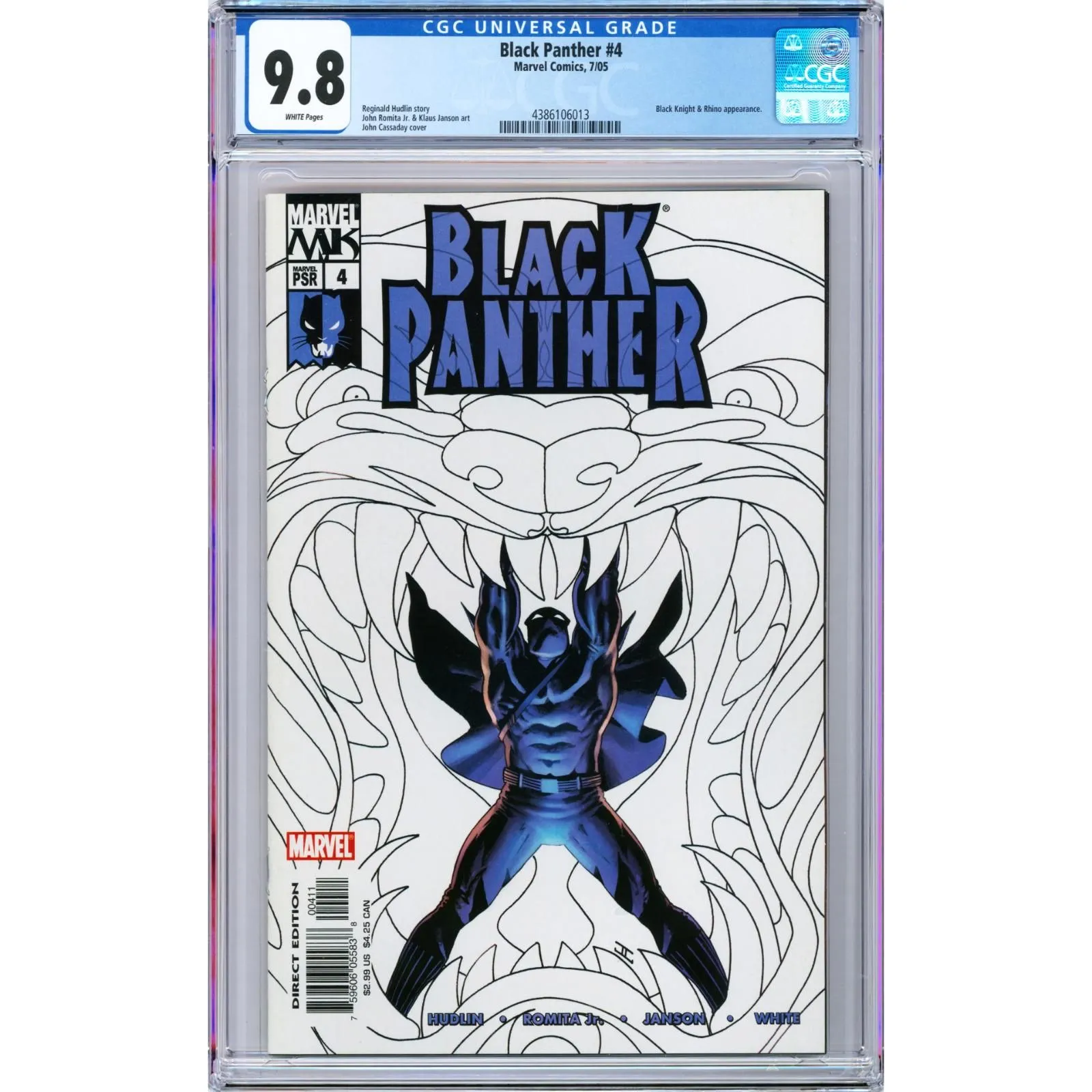 Product image for Black Panther #4 2005 Marvel CGC 9.8 2nd appearance of Shuri