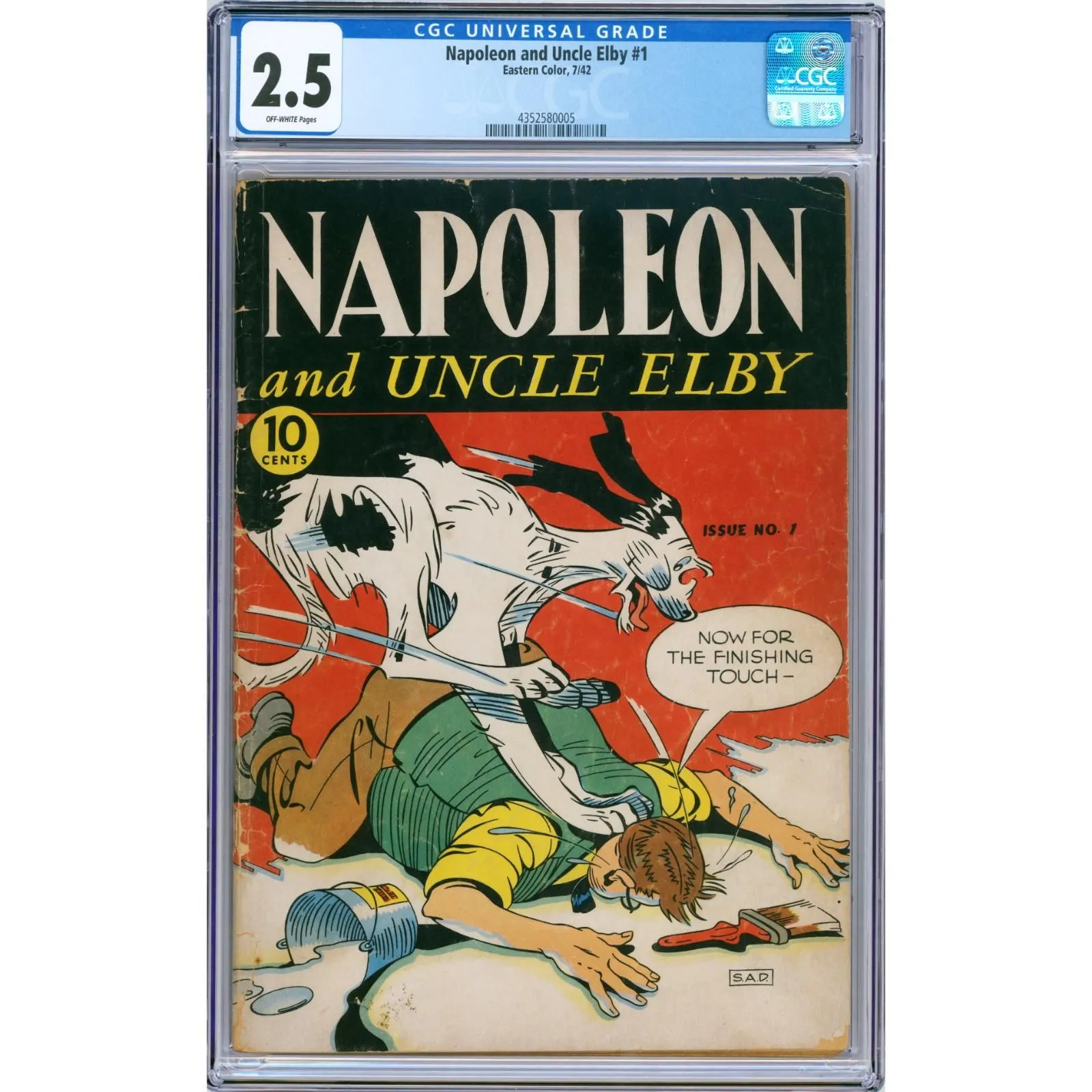Product image for Napoleon and Uncle Elby #1 1942 Eastern Color CGC 2.5