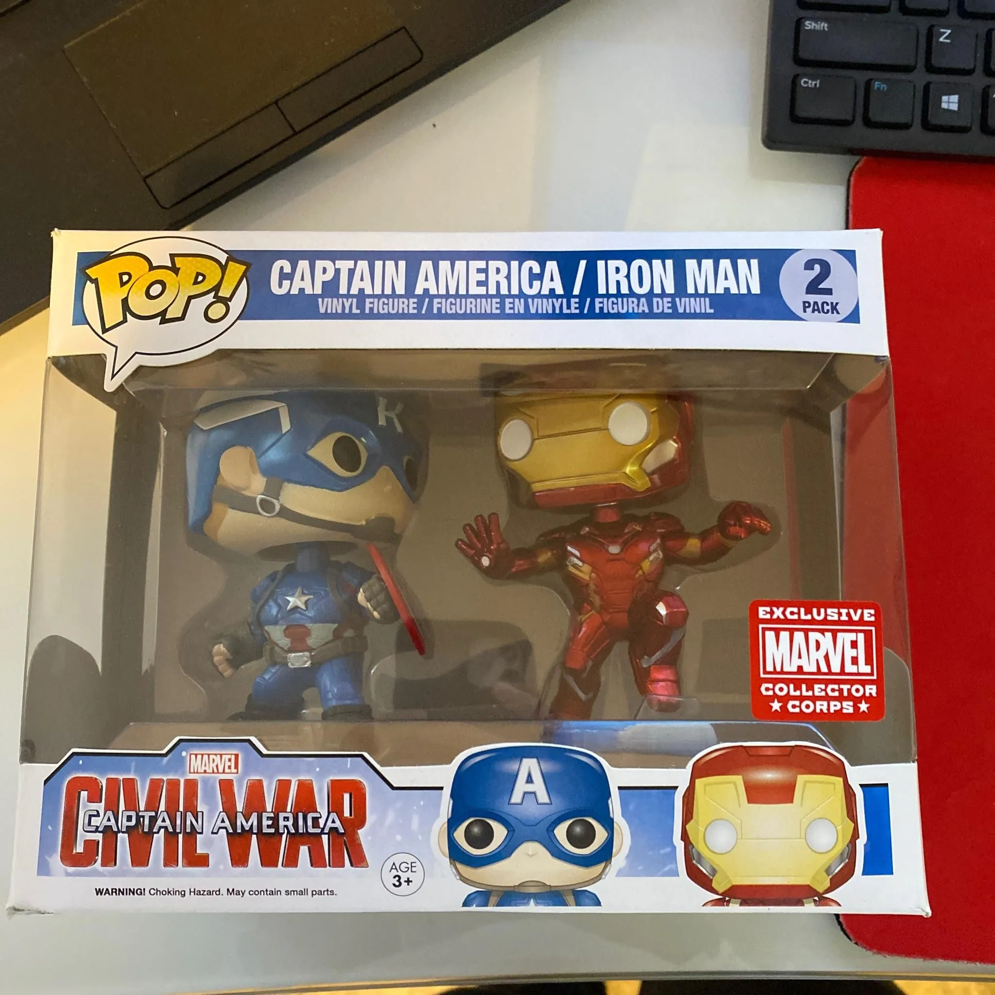 Product image for Captain America & Iron Man (Civil War) (Action Pose) (2-Pack)
