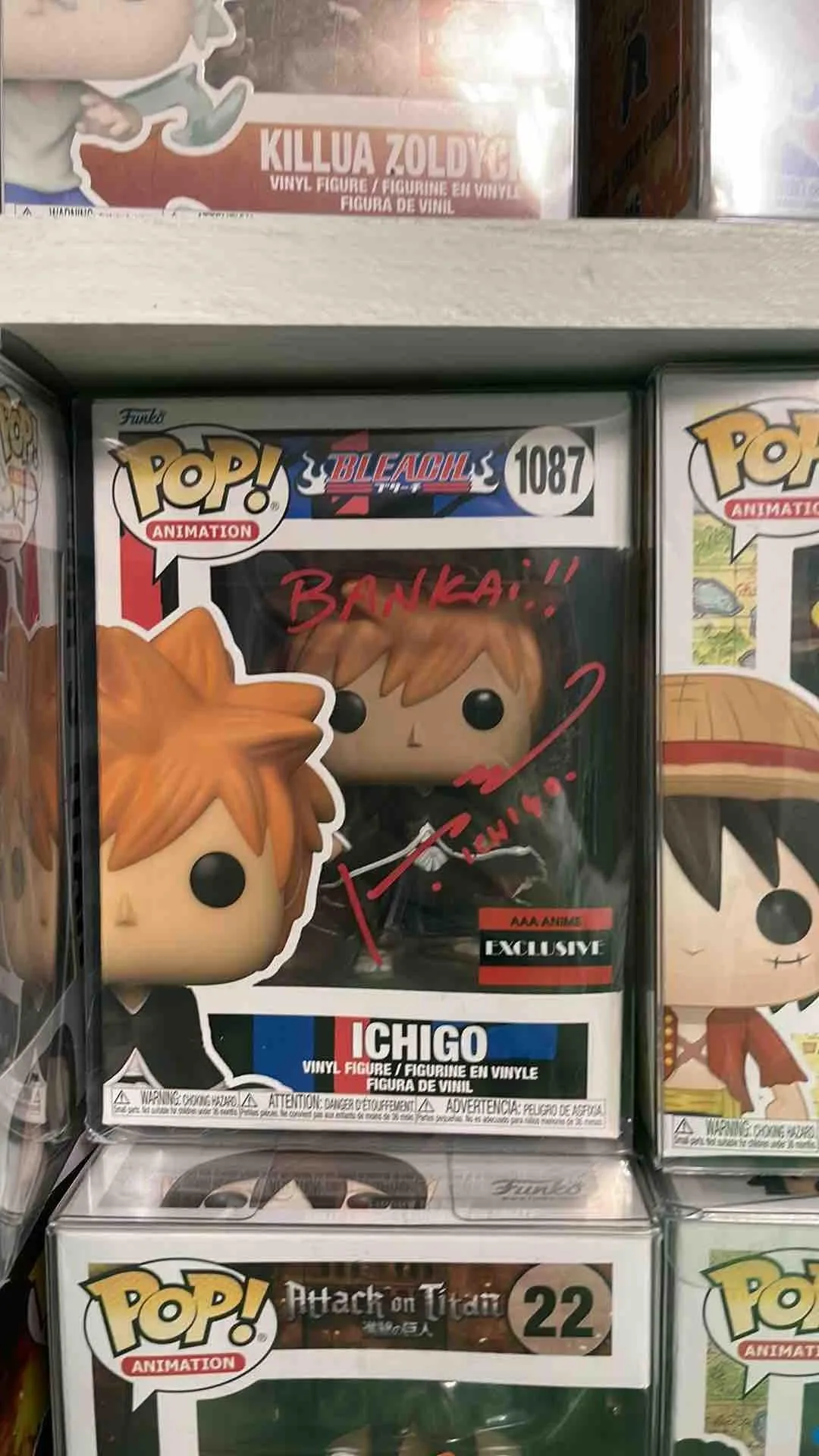 Product image for Autographed Ichigo Funko 1087