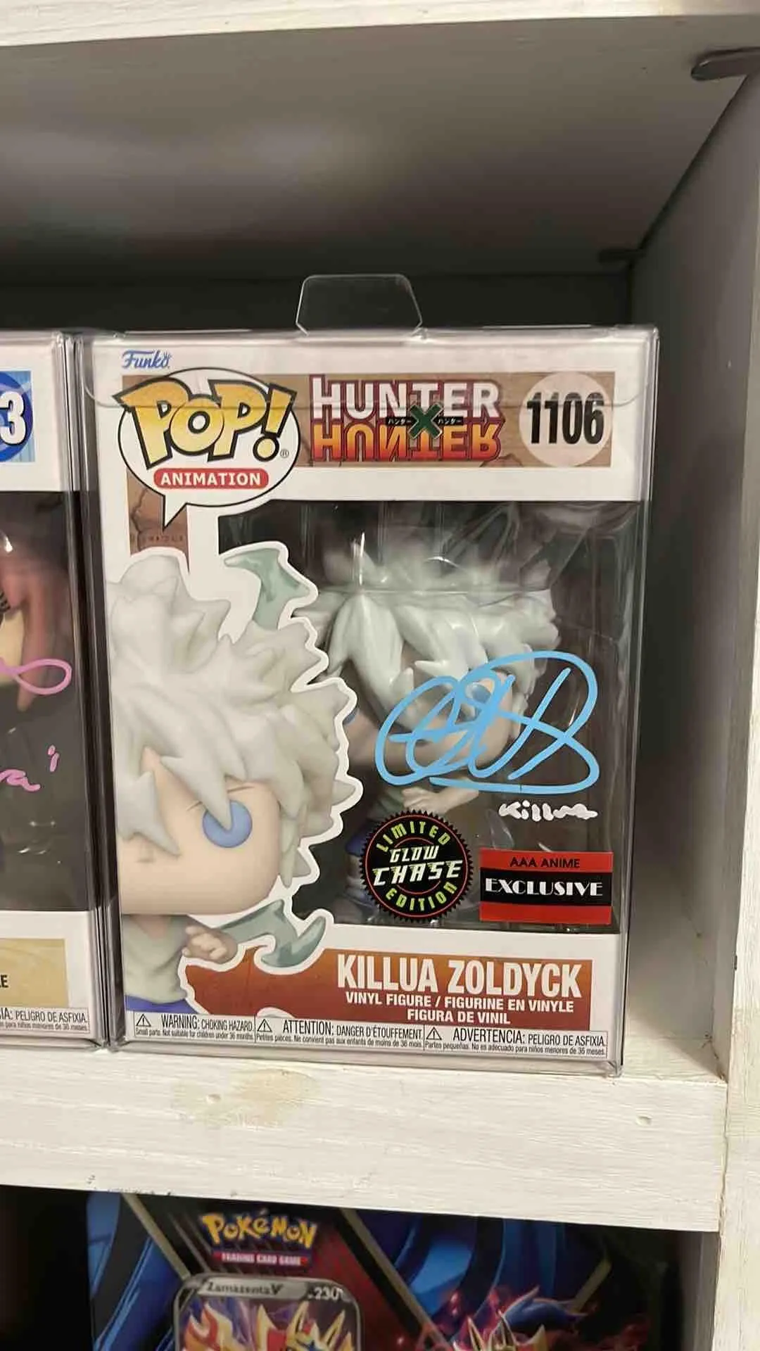 Product image for Autographed Glow Chase Killua Zoldyck Funko Pop 1106