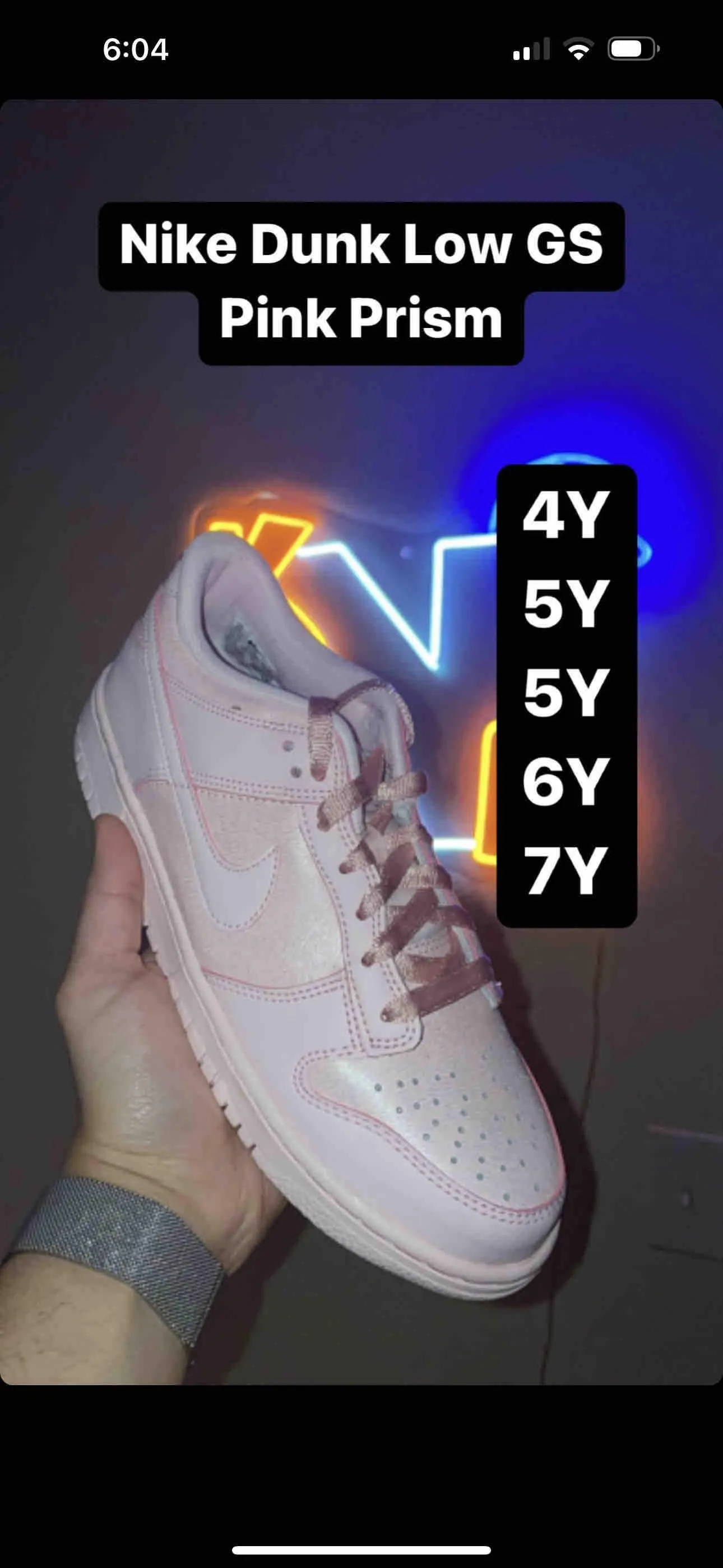 Product image for Nike Dunk Low GS Pink Prism