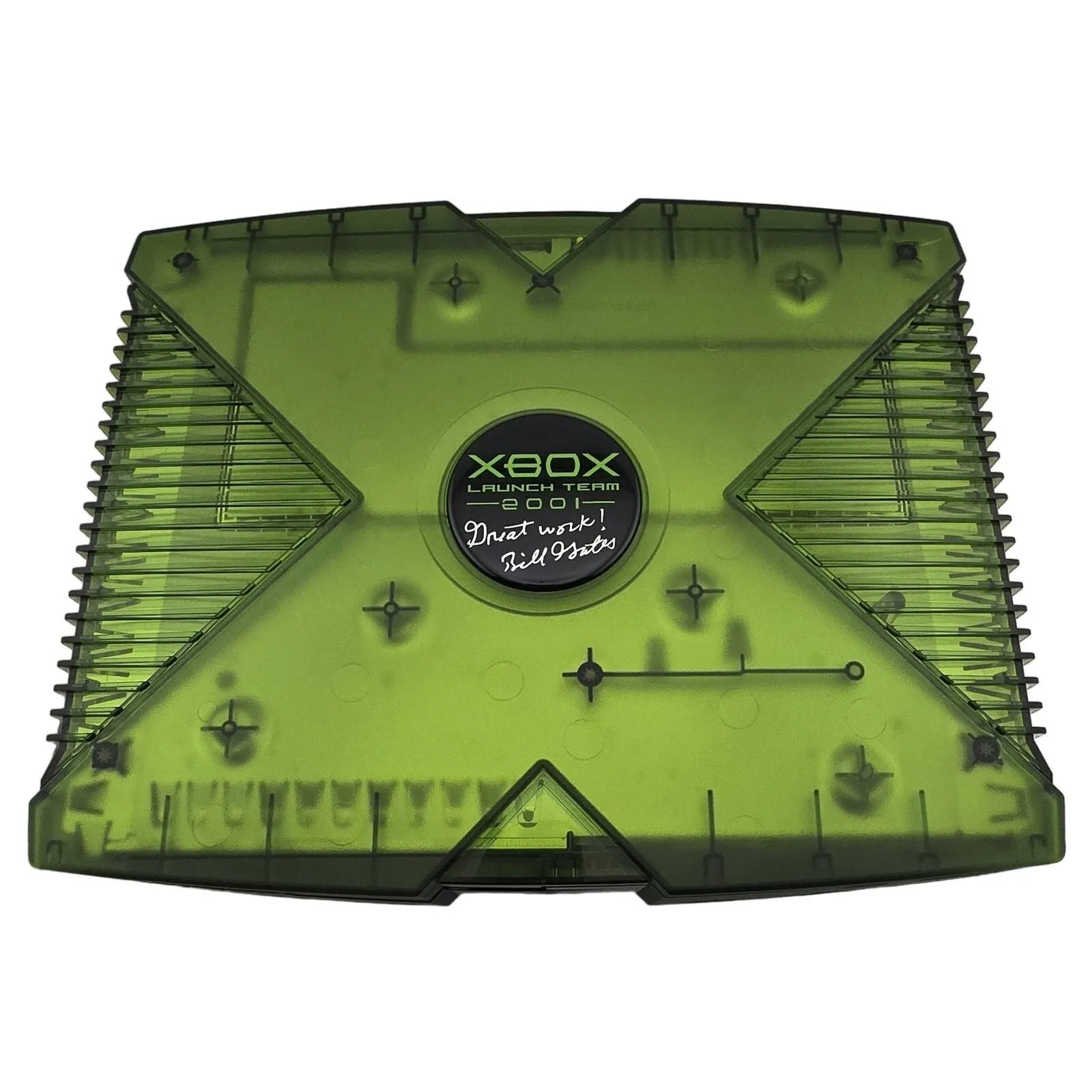 Product image for Xbox Launch Team 2001 Bill Gates Signed Special Edition Console**RARE**