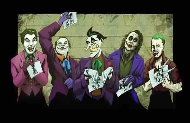Product image for 11/17 Signed Joker Line Up Fan Art Print