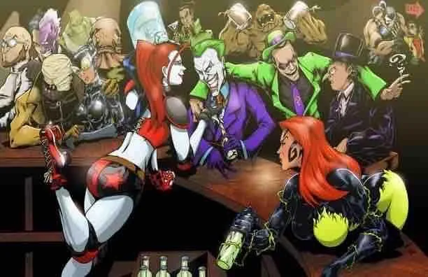 Product image for 11/17 Signed Batman Rogue’s Bar Fan Art Print