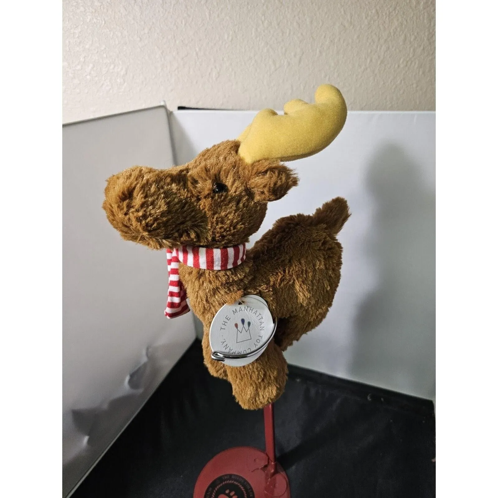Product image for Holiday Moose Plush, Manhattan Toy Company High Quality Stuffed Animal 10" 99