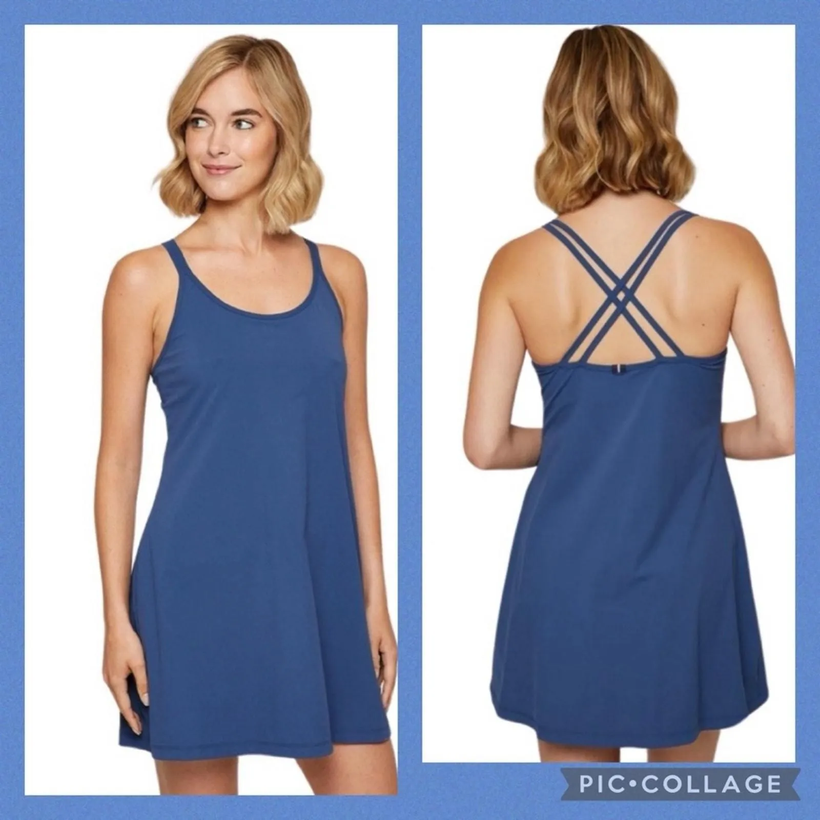 Product image for 4 Laps Vitality Tennis Dress in Midnight Navy, Size Medium. NWT!