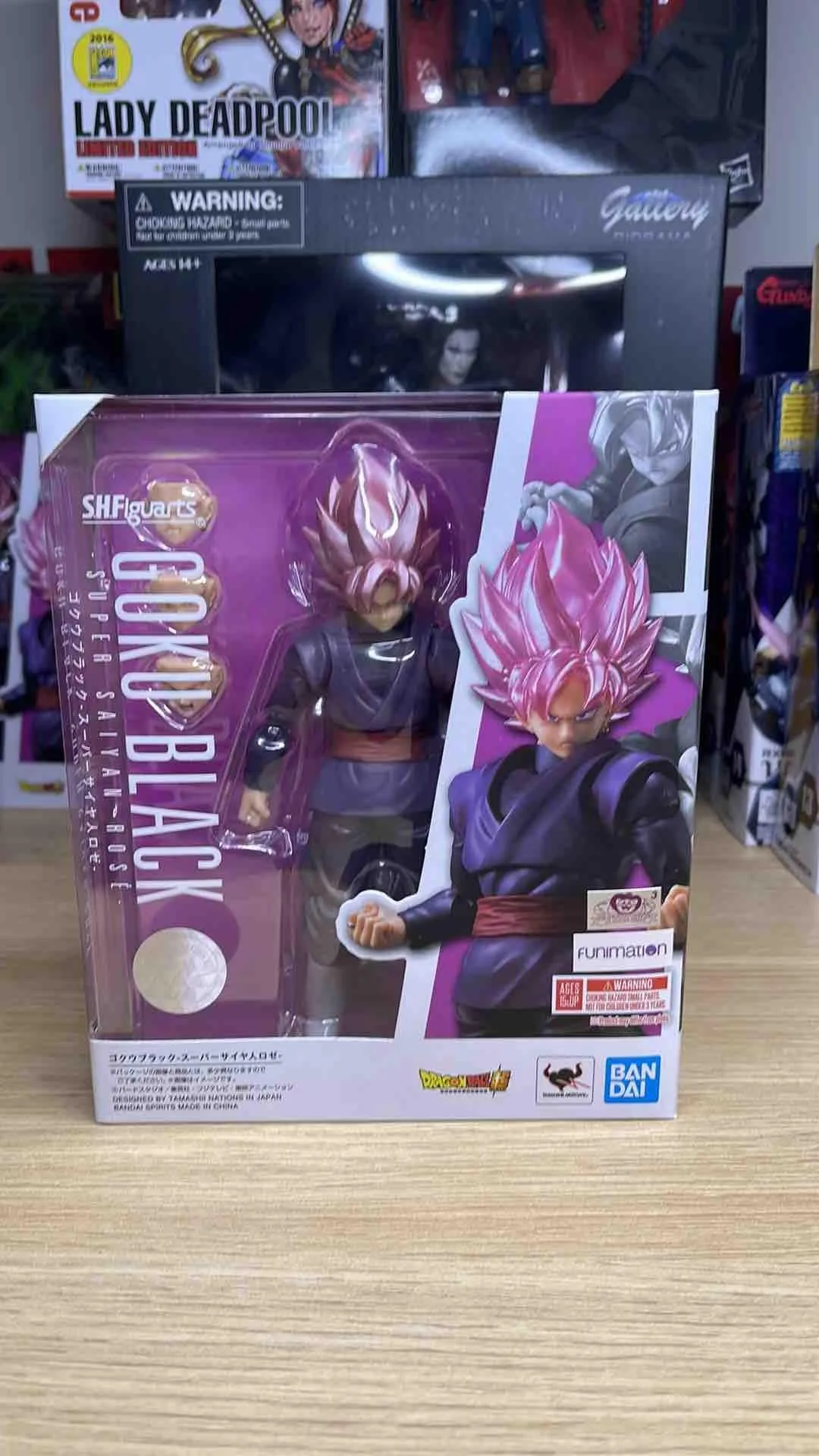 Product image for Bandai S.H.Figuarts Dragonball Z Super Saiyan Rose Goku Black USA
