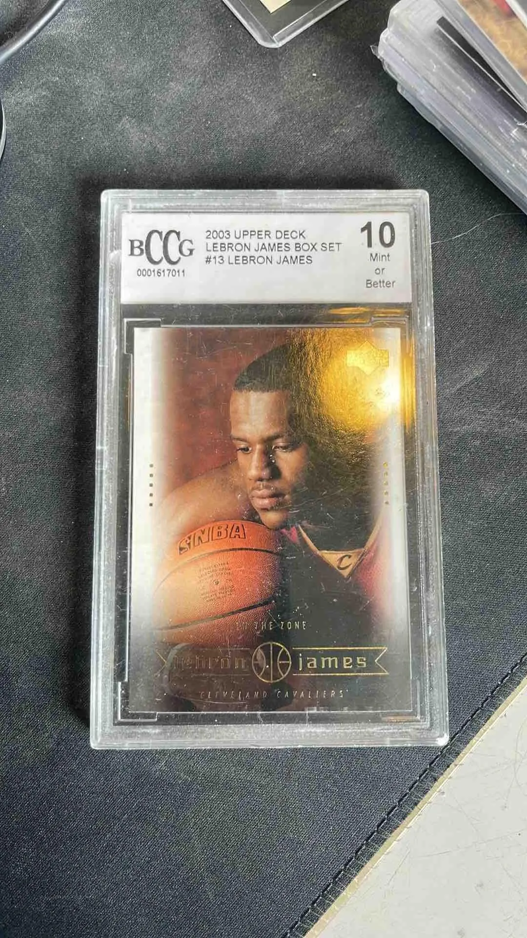 Product image for 2003-04 Upper Deck Box Set Lebron James #13 BCCG Mint Rookie RC