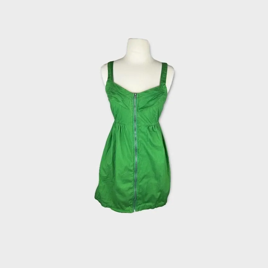 Product image for BeBop Macy's | Empire Dress Full Zip Front Sweetheart Pocket | Size M