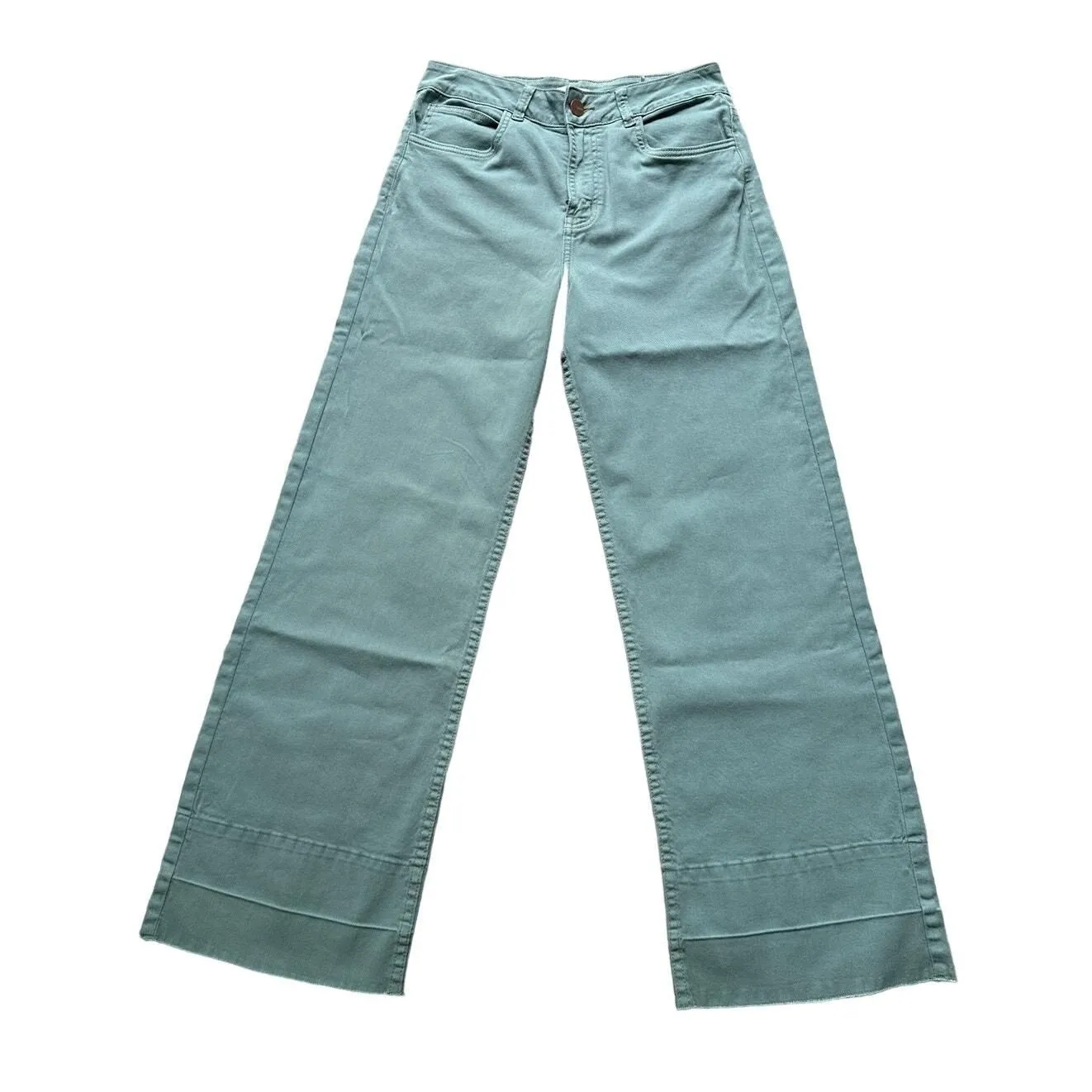 Product image for Saya Green Jade Denim Straight Sz 2