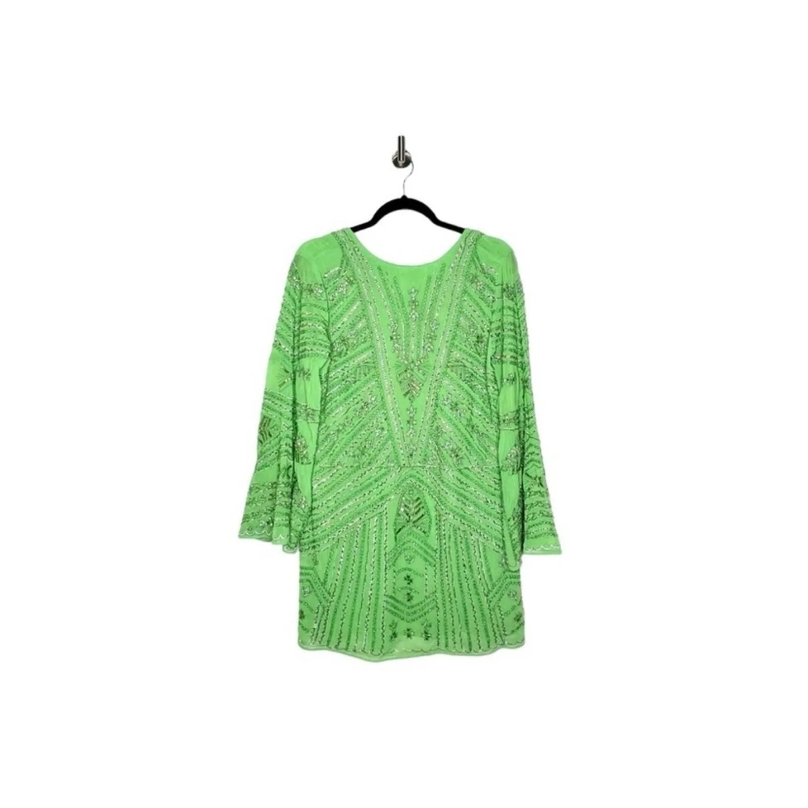 Zara Beaded Tunic Dress Green Size Small-Medium  Whatnot: Shop, Sell,  Connect
