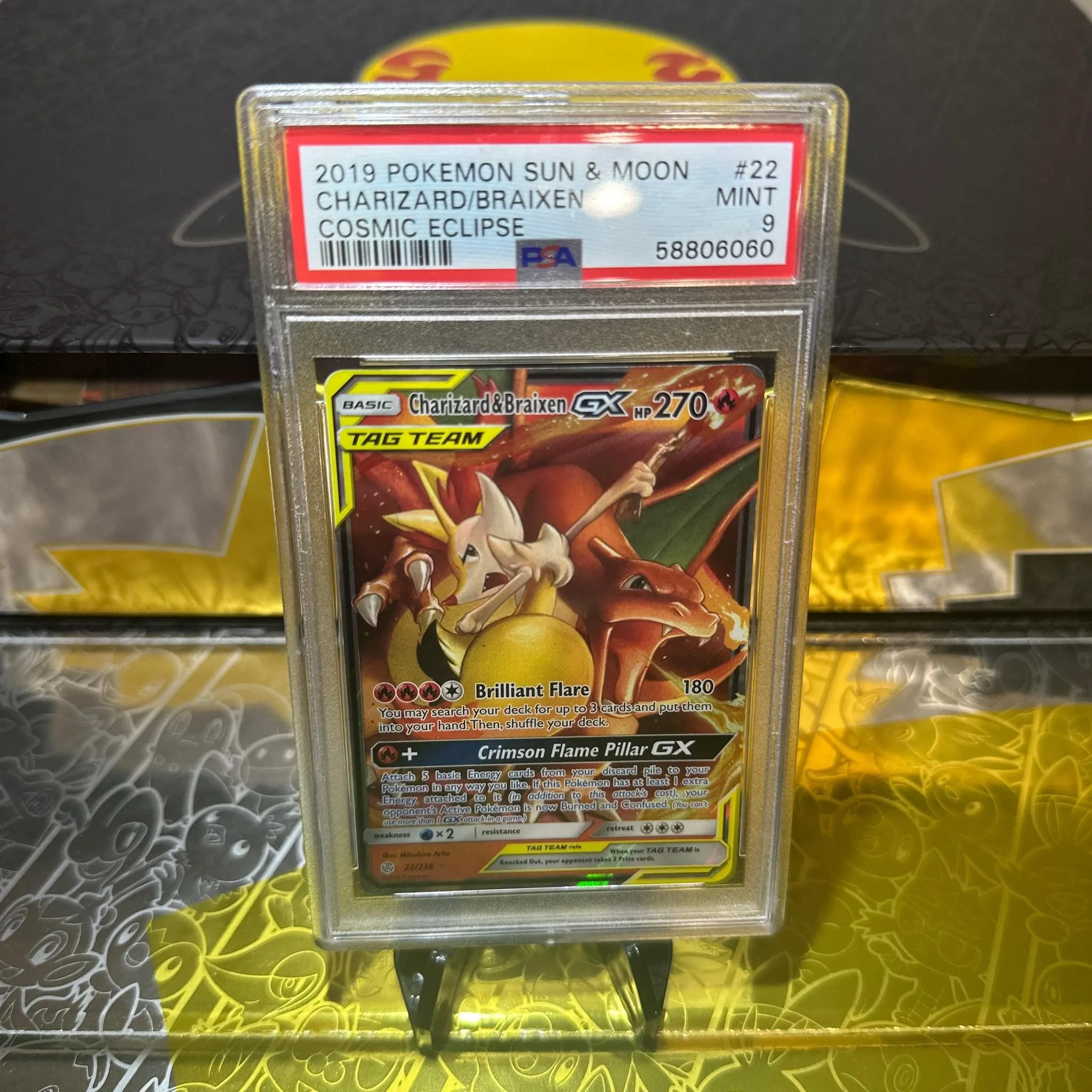 Product image for Charizard & Braixen-GX - Cosmic Eclipse