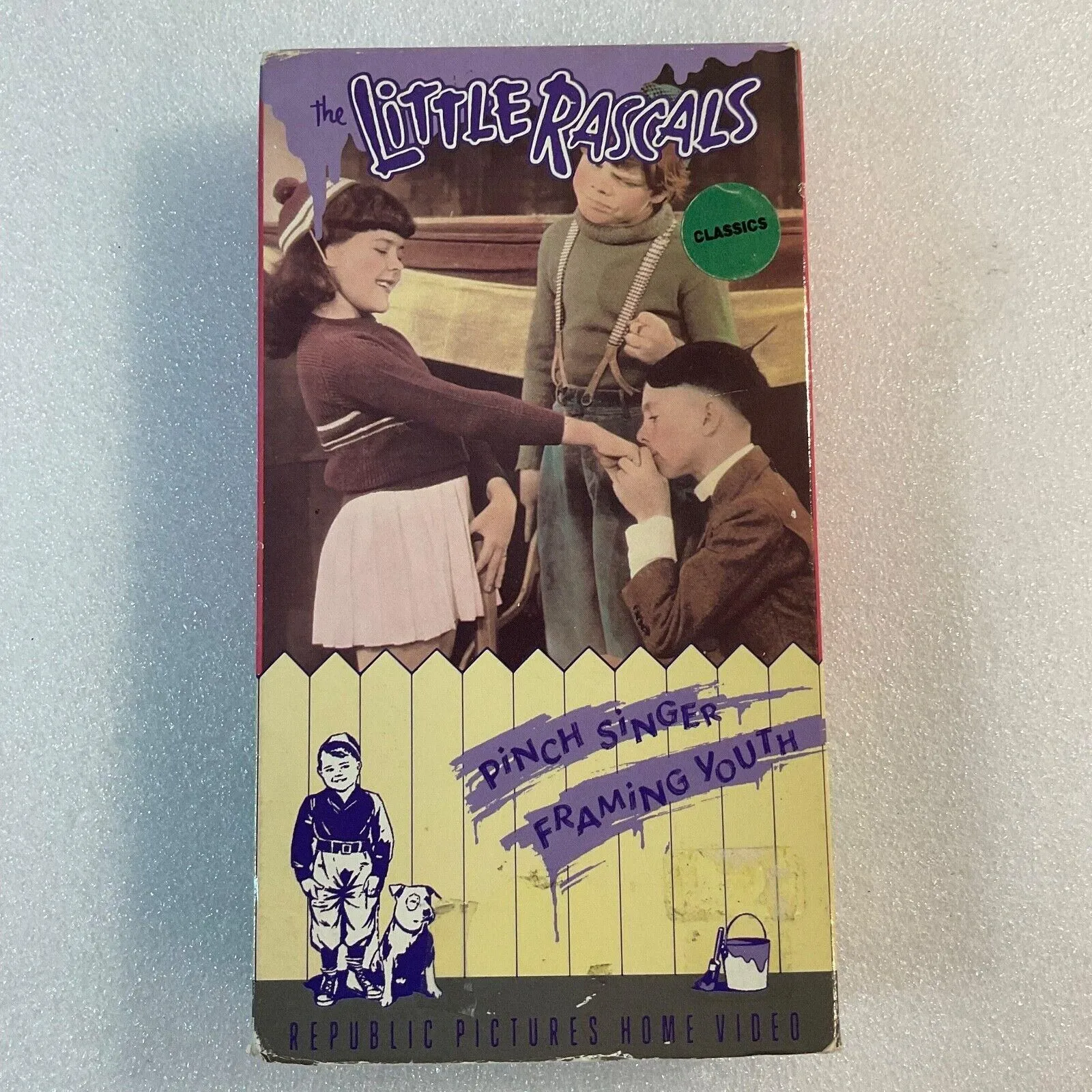 The Little Rascals 2 Pinch Singer Framing Youth VHS 1989 Our Gang  