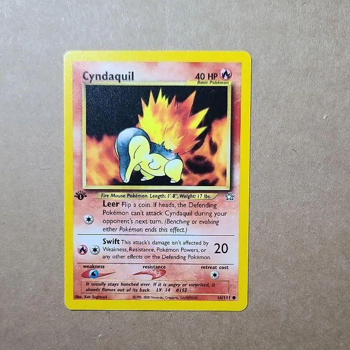 Cyndaquil (56) - Neo Genesis (1st edition) - pokemon card  Whatnot: Shop,  Sell, Connect