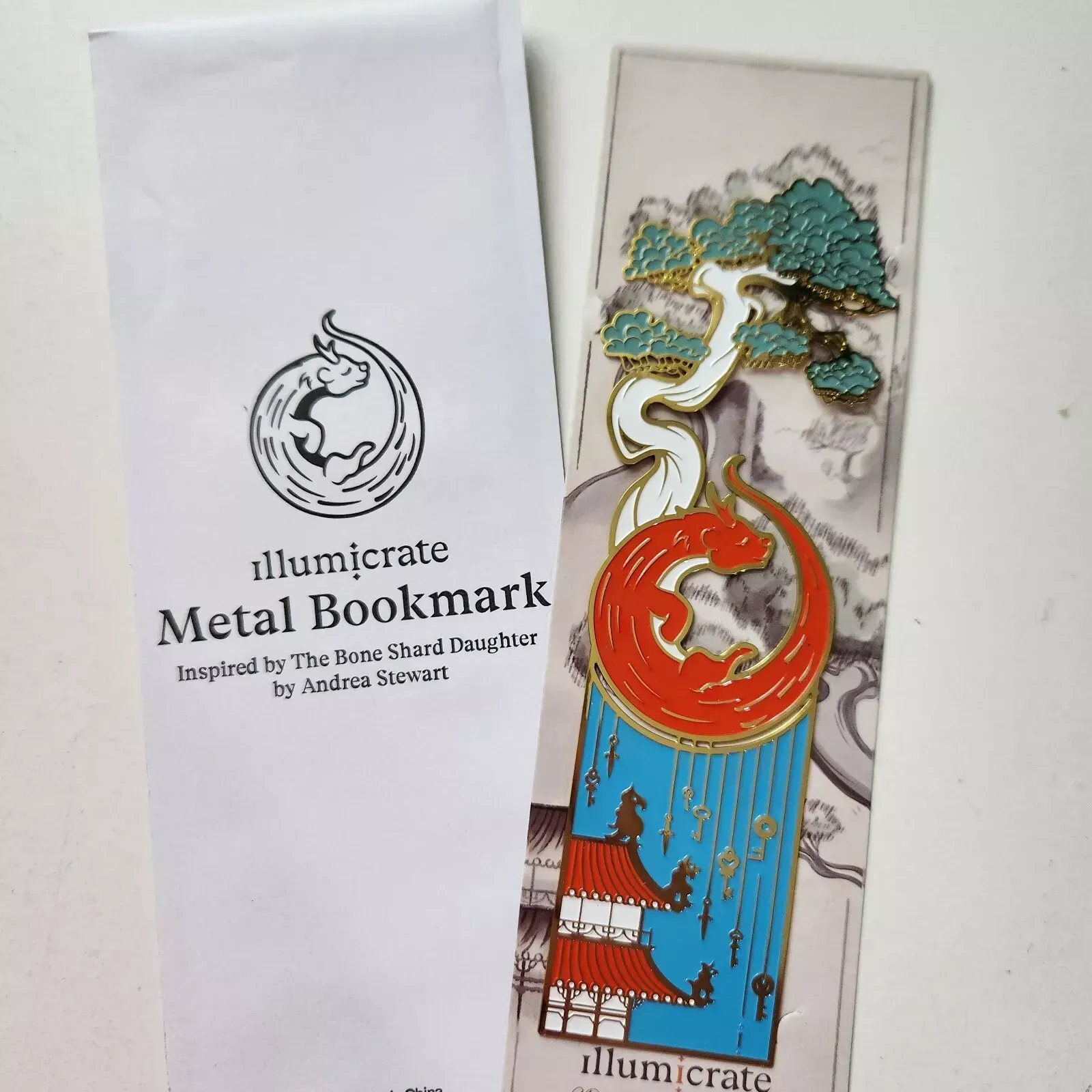 Product image for The Bone Shard Daughter Metal Bookmark (Illumicrate)