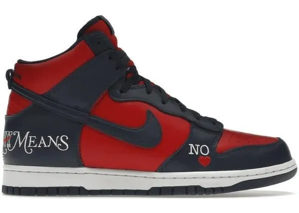 Product image for Nike SB Dunk High Supreme By Any Means Navy - 7 - New - OSI
