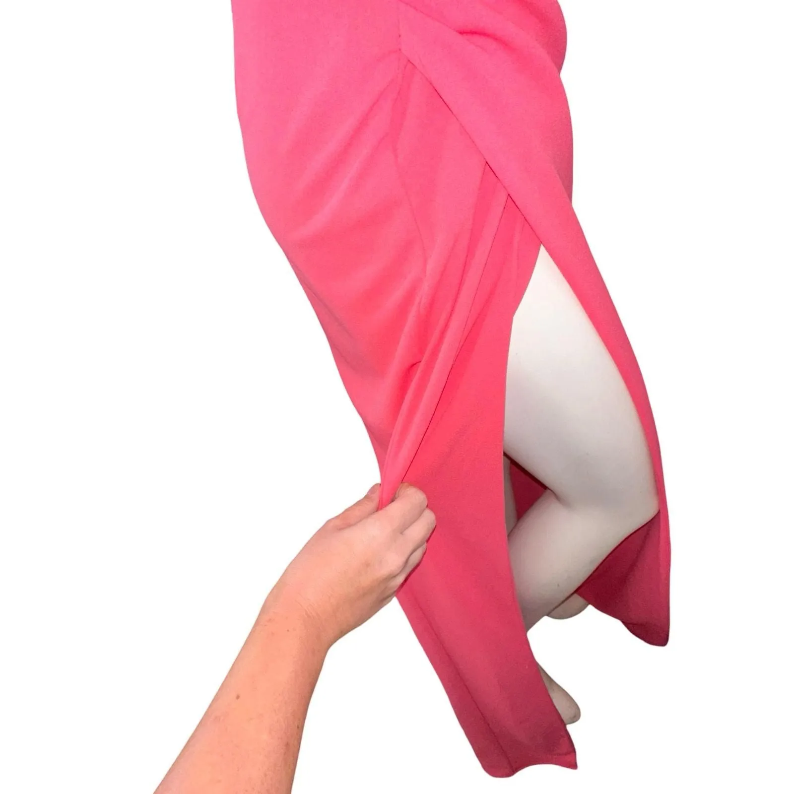 Show Me Your Mumu Adele Halter Maxi Dress Flamingo Pink NWT Size Small   Whatnot: Shop, Sell, Connect