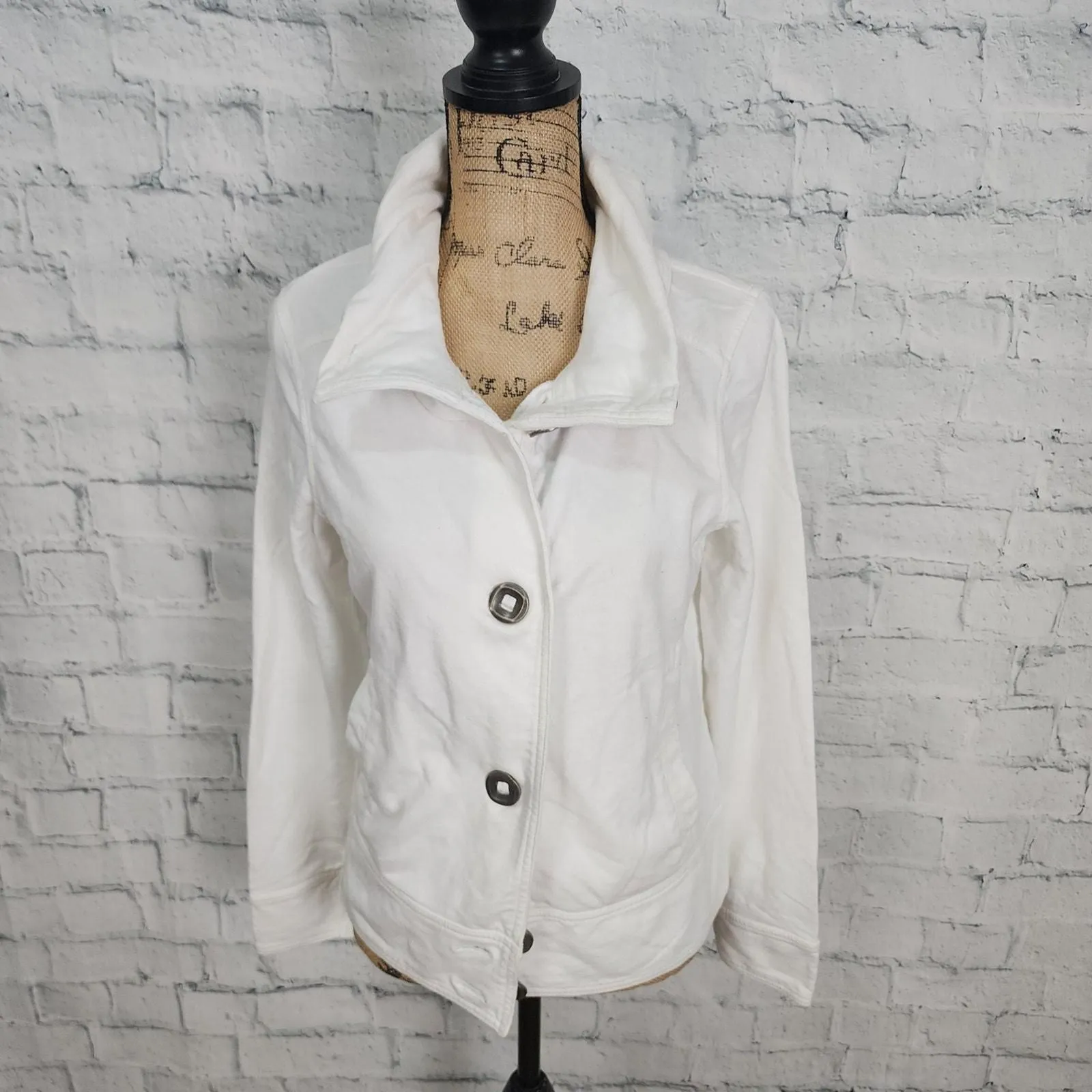Product image for Prana candice funnel neck Cardigan Sz S long sleeve pockets sweater A4N