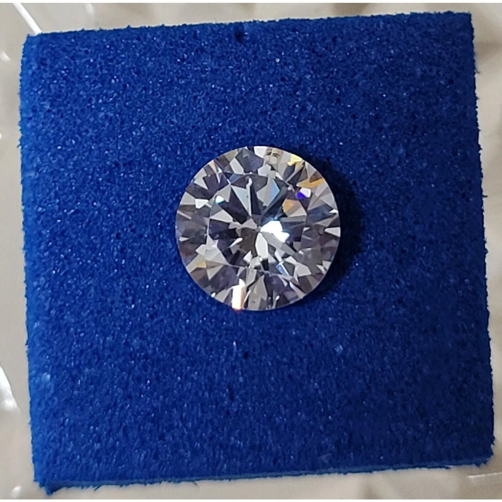 Product image for 6mm 1 CT Loose AAA Brilliant White Simulated Diamond-like VVS1 Excellent Round Cut...