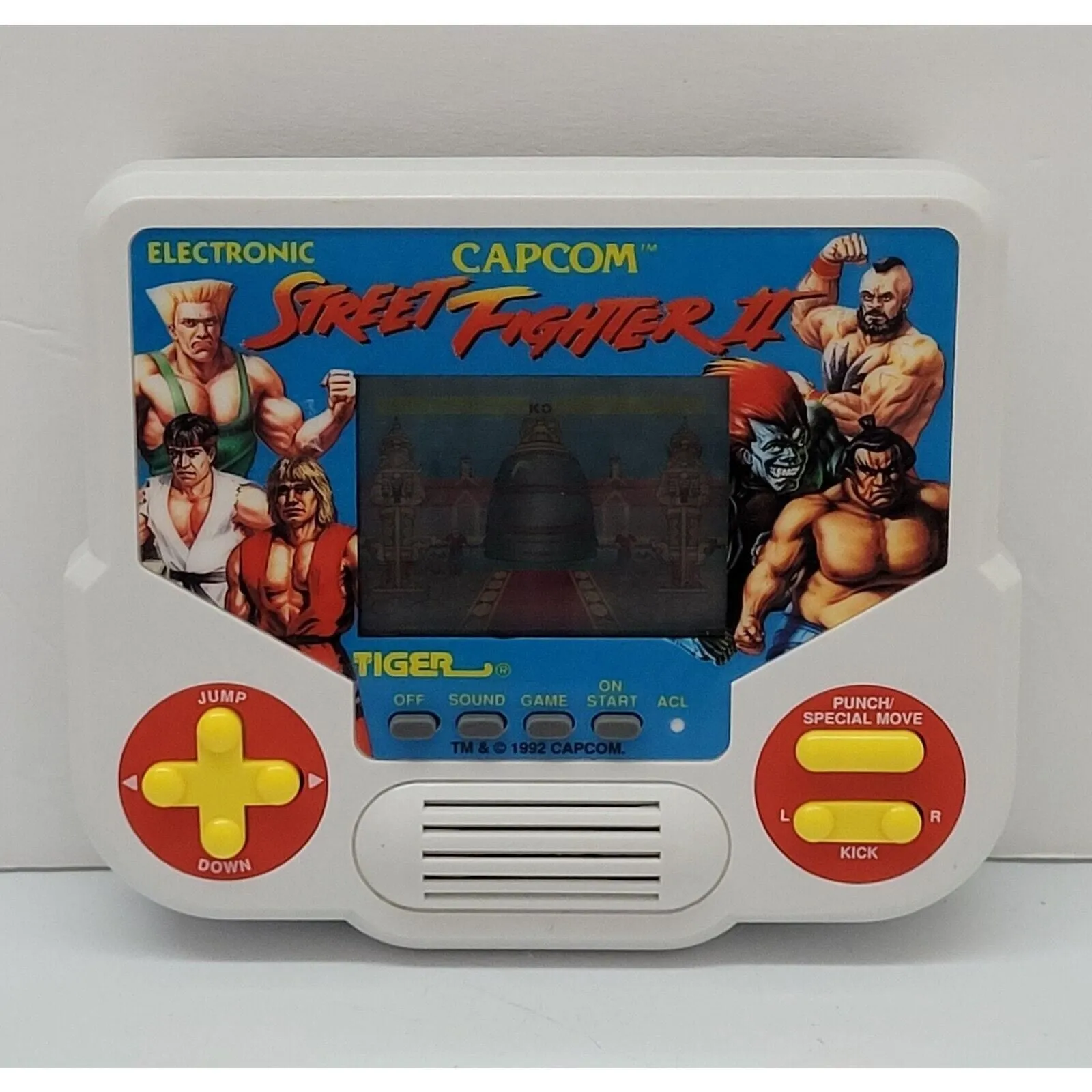 Product image for Ultra Rare Vintage 1988 STREET FIGHTER II Tiger Electronics Capcom NOT WORKING