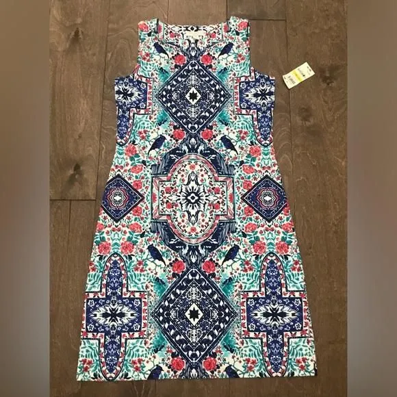 NWT - Charter Club Petite Printed Sheath Dress - Petite Medium  Whatnot:  Shop, Sell, Connect