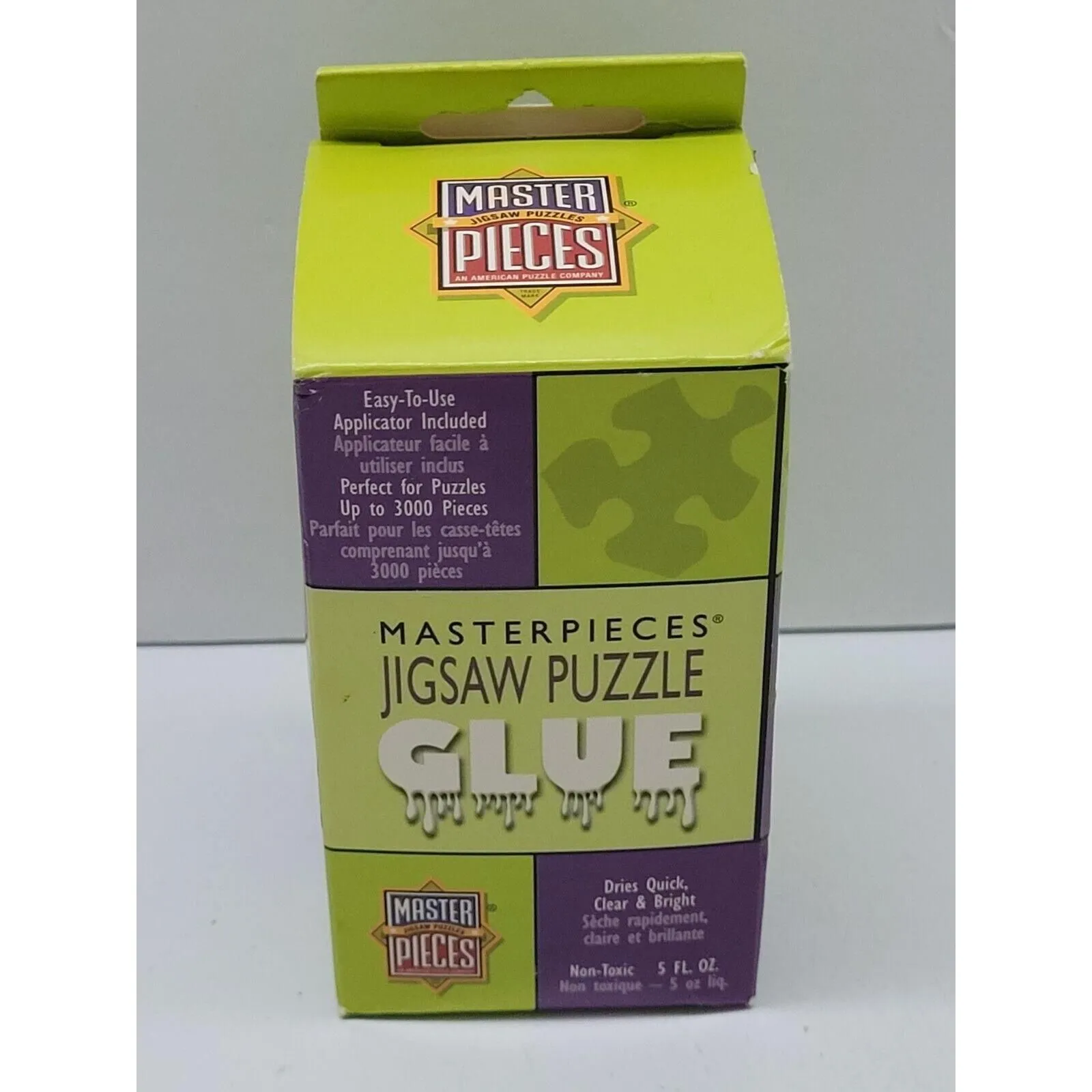 Product image for Open Box Masterpieces Jigsaw Puzzle GLUE Open 5 FL. OZ Bottle (3/4 Full) #50202