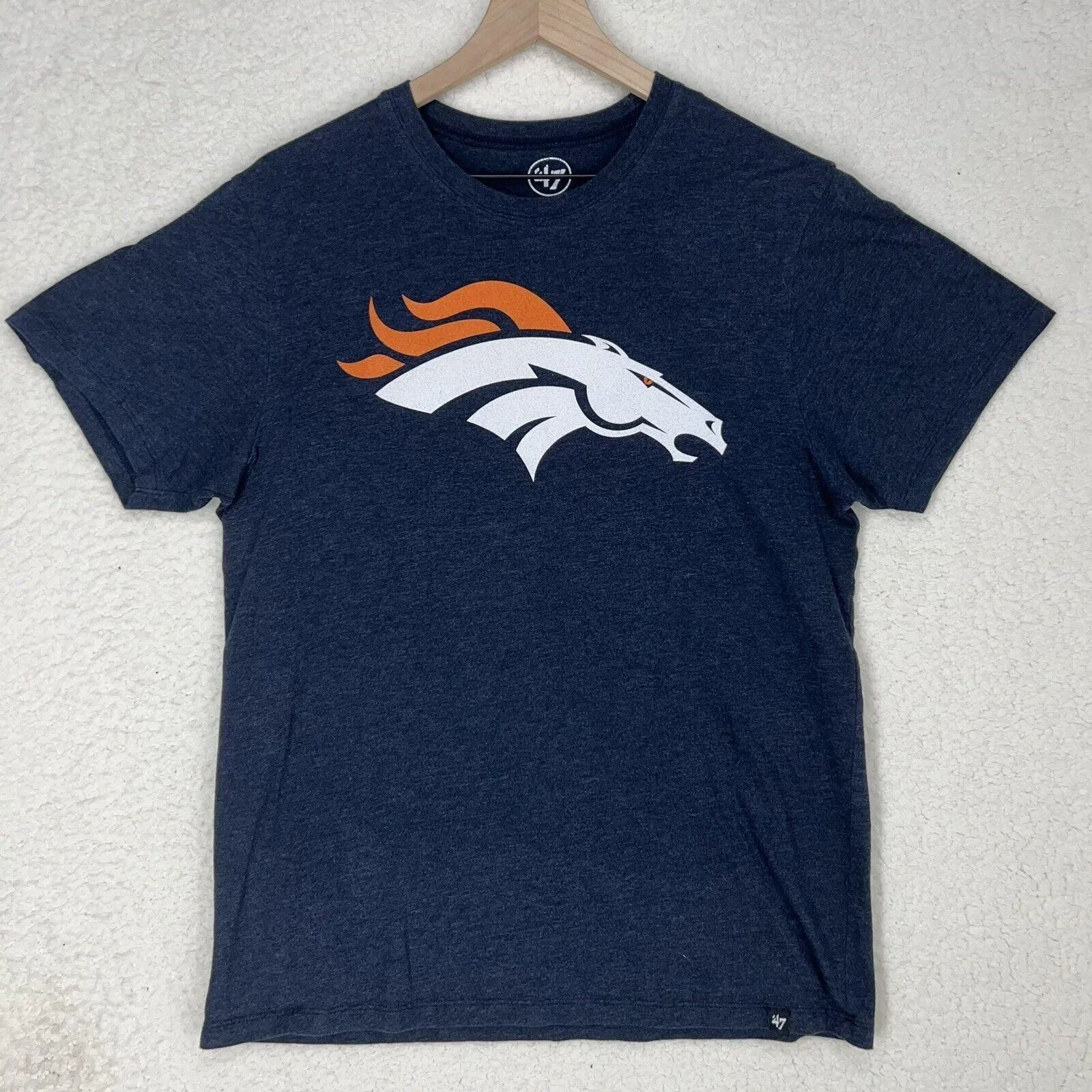 Product image for Denver Broncos '47 Dark Blue Adult Large S/S T-Shirt NFL Football